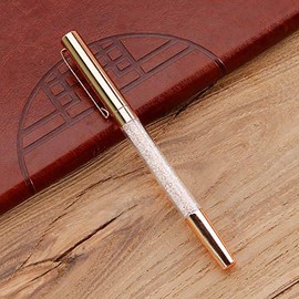 Quality Ink Ballpoint Pens Slim Crystal Diamond Stylus Pen Transparent Gem Ballpoint Pen