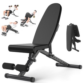 900LB Weight Bench, Adjustable Strength Training Bench for Full Body Workout with Fast Folding, for Garage and Home Gym Workouts, Weight Lifting, and Bench Press