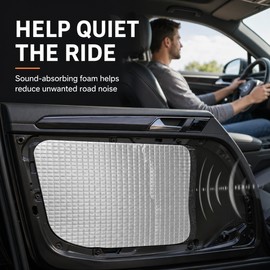 5mm Self-Adhesive Aluminum Foil Car Heat & Sound Insulation Mat, 19.69 x 78.74 in