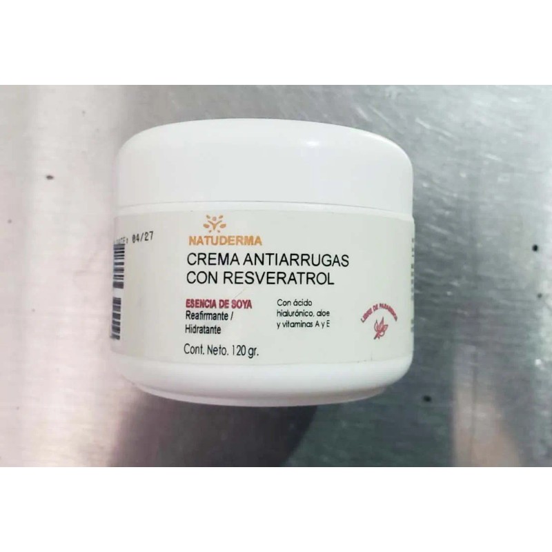Crema Facial Resveratrol Aceite Soya Coco Normal Día Noche