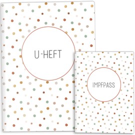 OLGS Examination Book and Vaccination Certificate Cover Set, Little Friend, Examination Book Cover & Vaccination Certificate Cover, Protective Cover Gifts Baby, Baby Gifts for Birth (Examination Book