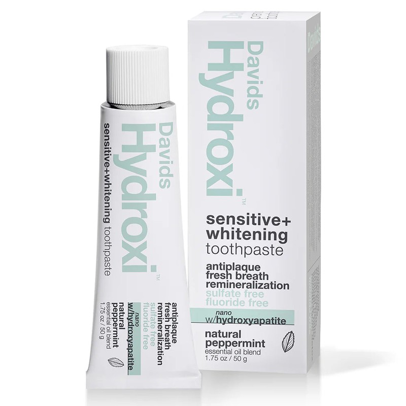 Davids Hydroxi Toothpaste - Sensitive + Whitening Peppermint, 113g