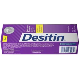 Desitin - Crema para Pañales, Fuerza Máxima de 136 G, Alivia y Ayuda en la Curación de Lesiones Cutáneas Menores