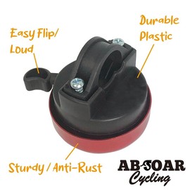 ABSOAR Cycling I Love My Bike Bells for Daughter Son Granddaughter Retro City Road Bike MTB (Pink)