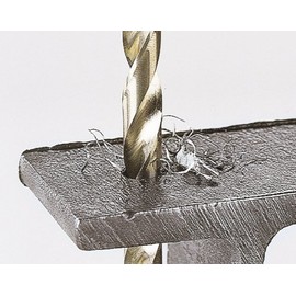 wolfcraft HSS Metal Drill Bit, ground I 7543010 I For drilling into hard materials