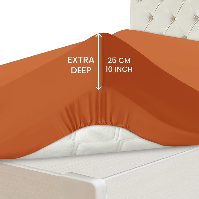 Hafaa Fitted Sheet Double – 25 cm Deep Easy Care