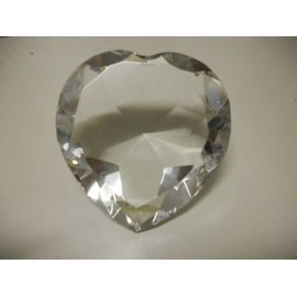 Hot Christmas Gift Crystal Glass Diamond Shaped Paperweight (White)