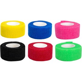 72 Pack 1 Inch x 5 Yards, Self Adherent Bandage Wrap Breathable Cohesive Bandage Rolls, Self Adherent Tape for Sports, Swelling, First Aid, & Sprains