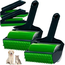 Askan 2 Set Stick It Roller, Handheld Stick it Lint Roller Pet Hair Remover, Reusable Lint Rollers Washable Lint Roller, Stick It Roller Set for Pet Hair, Clothes, Quilt (Set of Two)