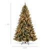 Best Choice Products 6Ft Pre-lit Pre-Decorated Pine Hinged Artificial Christmas