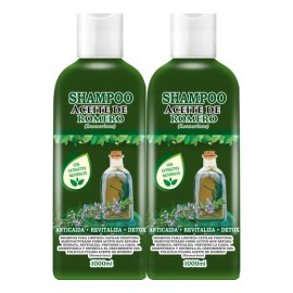 2 Shampoos De Romero Anti-caída, Fortalece, Nutre E Hidrata