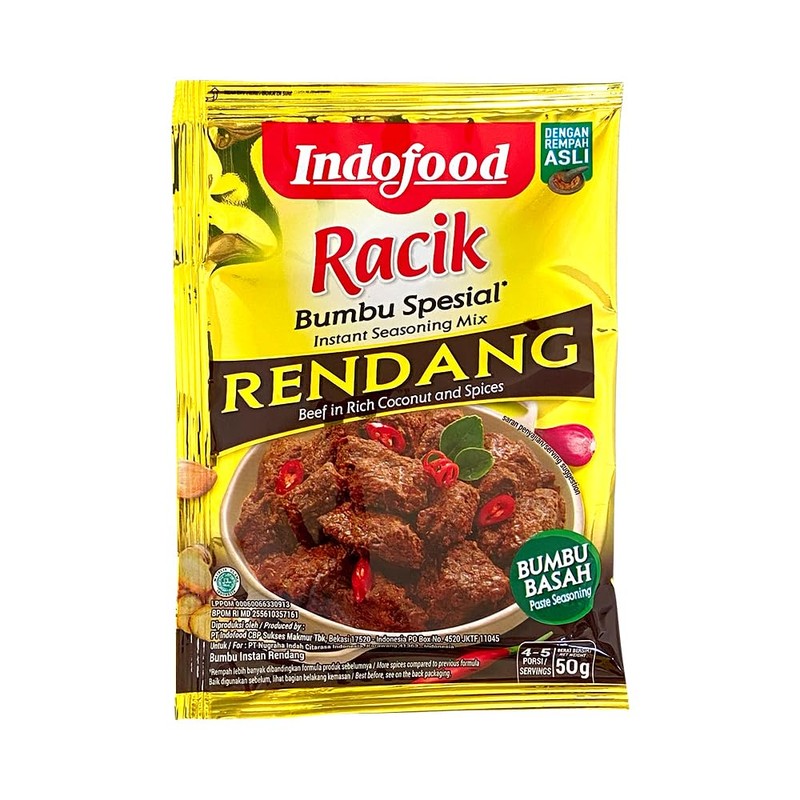 Indofood Rendang - Beef in Chili & Coconut Seasoning, 50