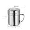 VALICLUD 2pcs Stainless Steel Shaker with Handle Seasoning Container for