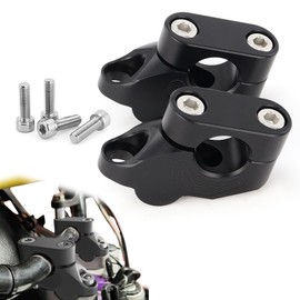 REARACE 7/8" 22mm Handlebar Risers Extension Mount Clamp for ATV/Dirt Bike