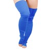 v28 Plus Size Knit Leg Warmer Women Thick Thigh High