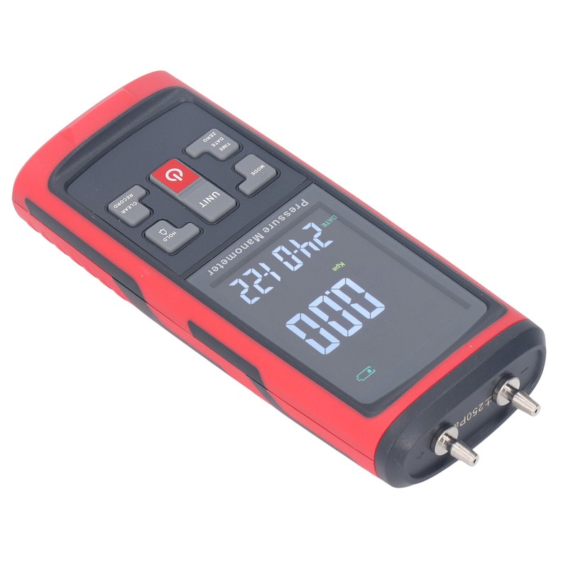 Digital Manometer Pressure Differential Pressure Gauge Air Pressure Tester with