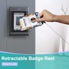 Akkya ID Badge Holder with Lanyard and Retractable Badge Reel