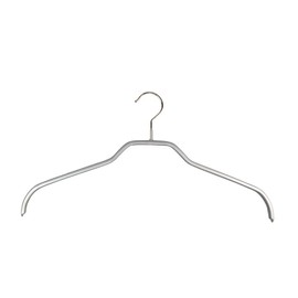 MAWA 0321015052 10 x Skinfriedly Wire Coat Hangers Non-Slip Coating 41 cm Silver