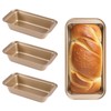 NUTSFLOW 3 Pack Nonstick Carbon Steel Loaf Pans - 9x5