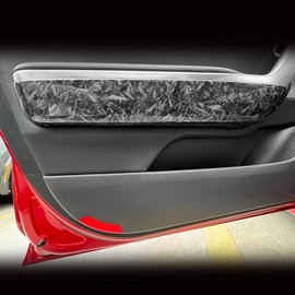 YOUTOOCAR Forged Black ABS Inner Door Armrest Panel Stripes Covers Trim Compatible with Kia Stinger 2017-2023 Accessories (Forged Black)