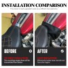 HDBUBALUS Fuel Tank Bra Black Protector Shield For Harley Electra
