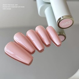 GAOY Pink Gel Nail Polish, 16ml Soak Off Gel Polish, UV Light Cure for Nail Art DIY Manicure at Home, 3082 Basic Pink