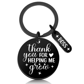 Qiubewi Best Boss Gifts for Men Women Unique Appreciation Gifts for Employer Supervisor Unique Birthday Gifts for Boss Perfect Office Leader Keychain Accessory Boss Gifts