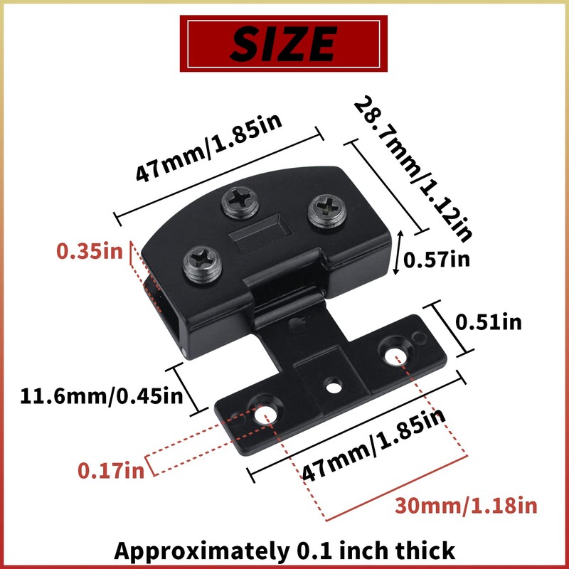 Cabinet Glass Door Hinge,2 Pcs 90 Degrees Frameless Door,Cupboard Display