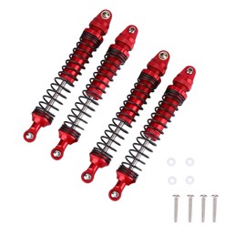 4pcs RC Shock Absorber Kit, Aluminium Alloy Absorber Damper Upgrades Parts for SCX10 D90 1/10 RC Crawler Car (110mm)