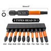 Saipor 10pcs Magnetic Phillips PoziDriv Torx Screwdriver Bit Set, 50mm/2"