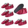 TSHAOUN 4 Pairs Non-Slip Reusable Shoe Covers, Antislip Overshoes, Dust-free