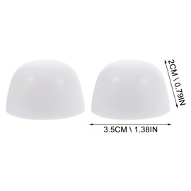Universal Toilet Caps 2 Pair of Stinkpot Bolt Cover Toilet Anchor Screw Cap Bolt Covers Screw Caps Assortment Kit for Home Toilet Installation Accessories