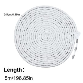 Lead Tape for Curtains, 5 m Heavy Lead Chain, Lead Cord, Lead Tape, Curtain Weight, Smooth Hanging, Perfect Pleats for Curtains, Curtains, Fabrics, Mosquito Net (30 g/m)