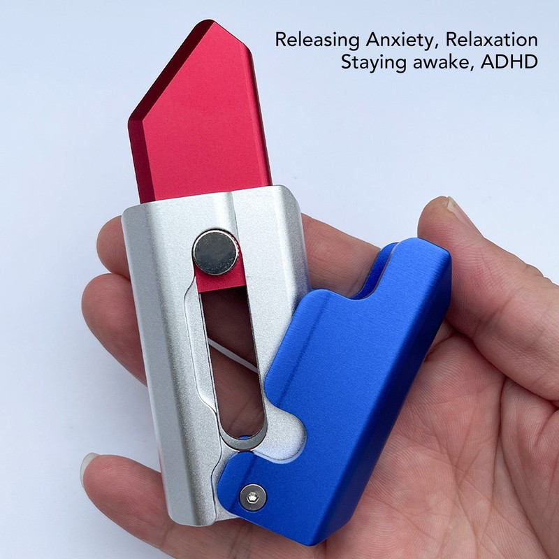 Gravity Knife Toy Decompression Aluminium Alloy Relieve Anxiety Carrot Fidget