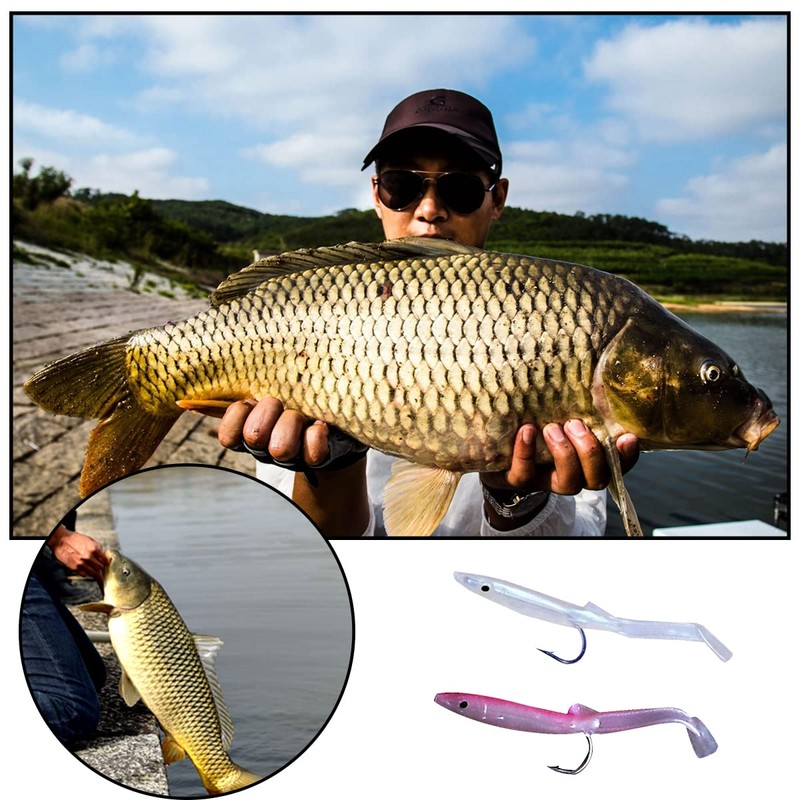 10 Pcs Sea Eel False Fishing Baits Soft Plastic Sea