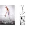 JewelryPalace Chain Love Serotonin Molecule, Chain Silver Cubic Zirconia, Women's