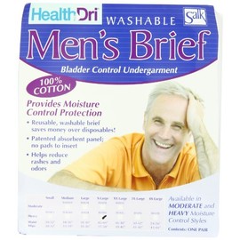 Salkorporated Healthdri Men's Heavy Cotton Brief, X-Large, 0.3 Pound