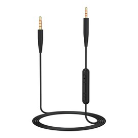 Zosvoses QC35 Audio Cable with Inline Mic Compatible with Bose 700 QuietComfort QC25 QC35 QC35II QC45 SoundLink SoundTrue On-Ear Headphones, 3.5mm to 2.5mm Aux Cable, 5ft (Black)