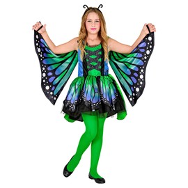 W WIDMANN MILANO Party Fashion - Children's Butterfly Costume Dress with Tutu Wings Animal Costume Fancy Dress Costumes