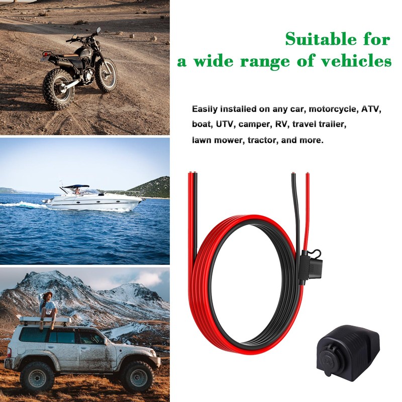 10900027 Fridge Freezer Wiring Kit and Threaded Socket Mount for