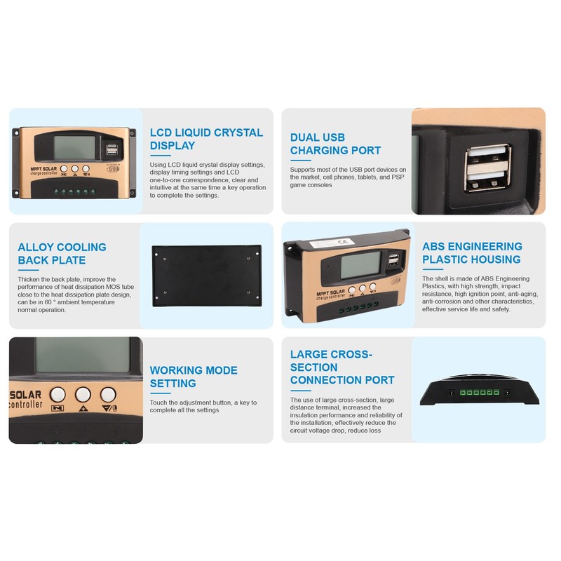 Solar Charge Controller MPPT Solar Charge Controller Solar Panel Regulator