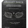 SSP Eyewear Denial Bottom Bifocal Shatterproof Shooting Glasses Replacement Lenses,