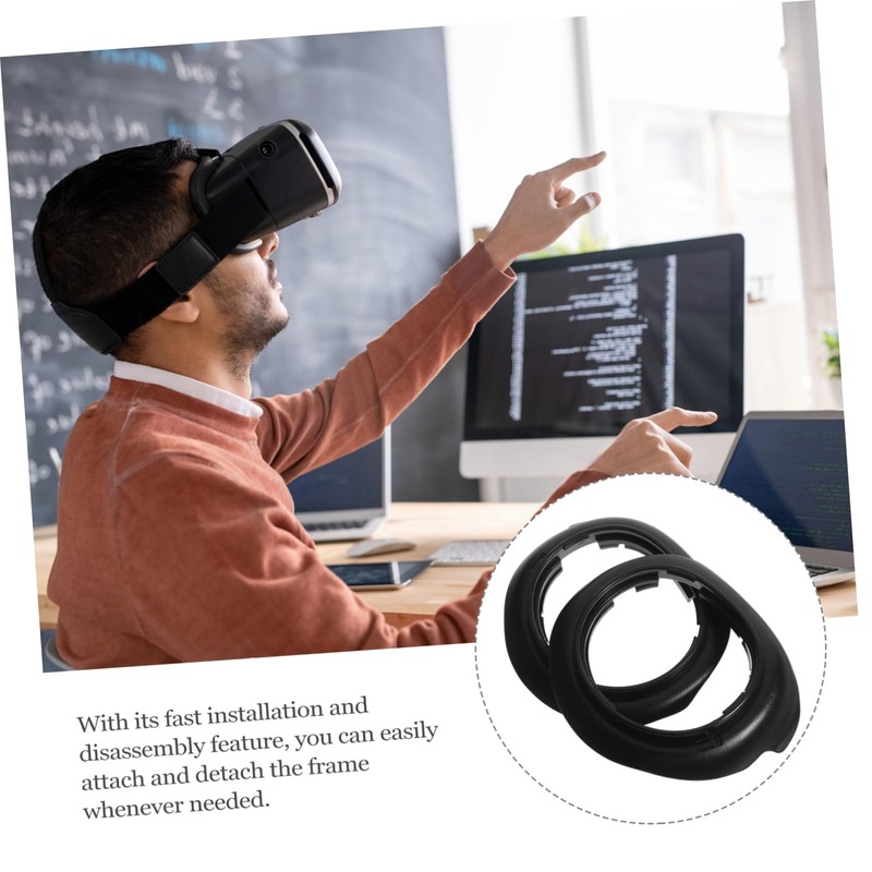 Angoily 1set Vr Lens Protector Scratch Glasses Frame Compatible Lightweight