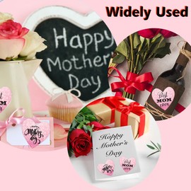 2 inch Pink Heart Direct Thermal Stickers Mother's Day Love Decorative Thermal Labels Printer for DIY Barcode,Business,Address,Name Gift Tags 500 pcs