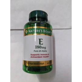 Nature's Bounty Vitamin E 180mg Pure DL-Alpha, 400 iu 120 Softgels