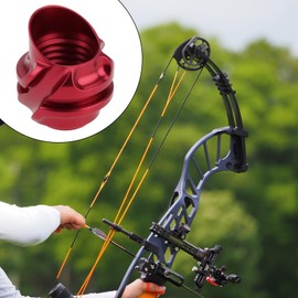 SG Store 2pcs 37° Composite Aluminum Alloy Pulley Shooting Aiming Peephole Aiming Bow Target Tool Accessories for Bow and Arrow Shooting, Red