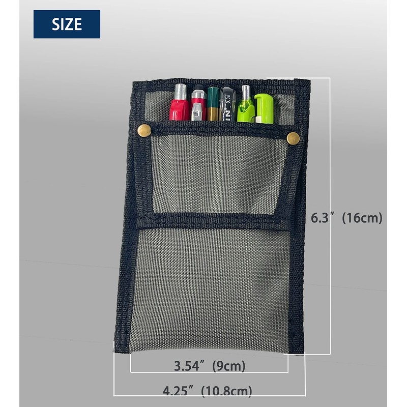 SUCHI Pocket Protector- Pen Holder Pouch Organizer for Shirts, Lab