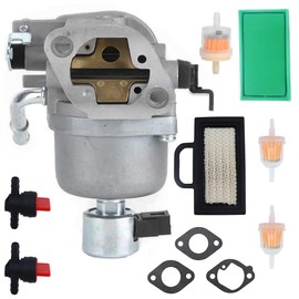 YJGZSVK Carburetor For Briggs Stratton Replaces 697722 699807 699814 401577 441577 441677 Air Pre Filter Fuel Gas Shut Cut Off Valve Carb Engine Tractor