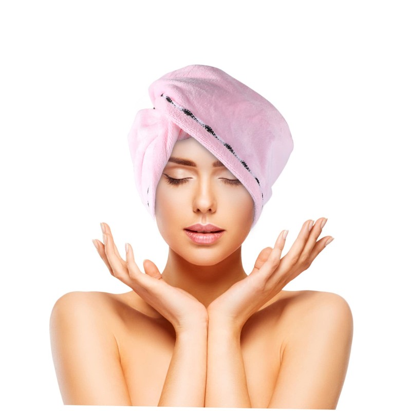 BIUDECO 2pcs Microfiber Hair Dry Caps -Dry Towel Wraps for