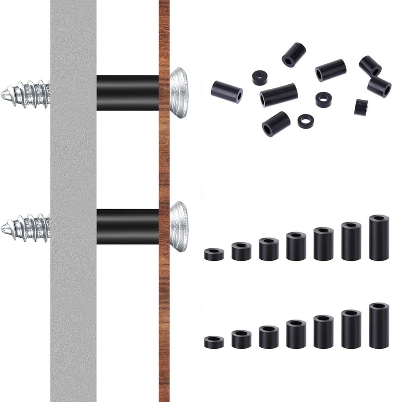 90pcs ABS Round Spacer Washer Assortment Kit, Insulation Column Standoff